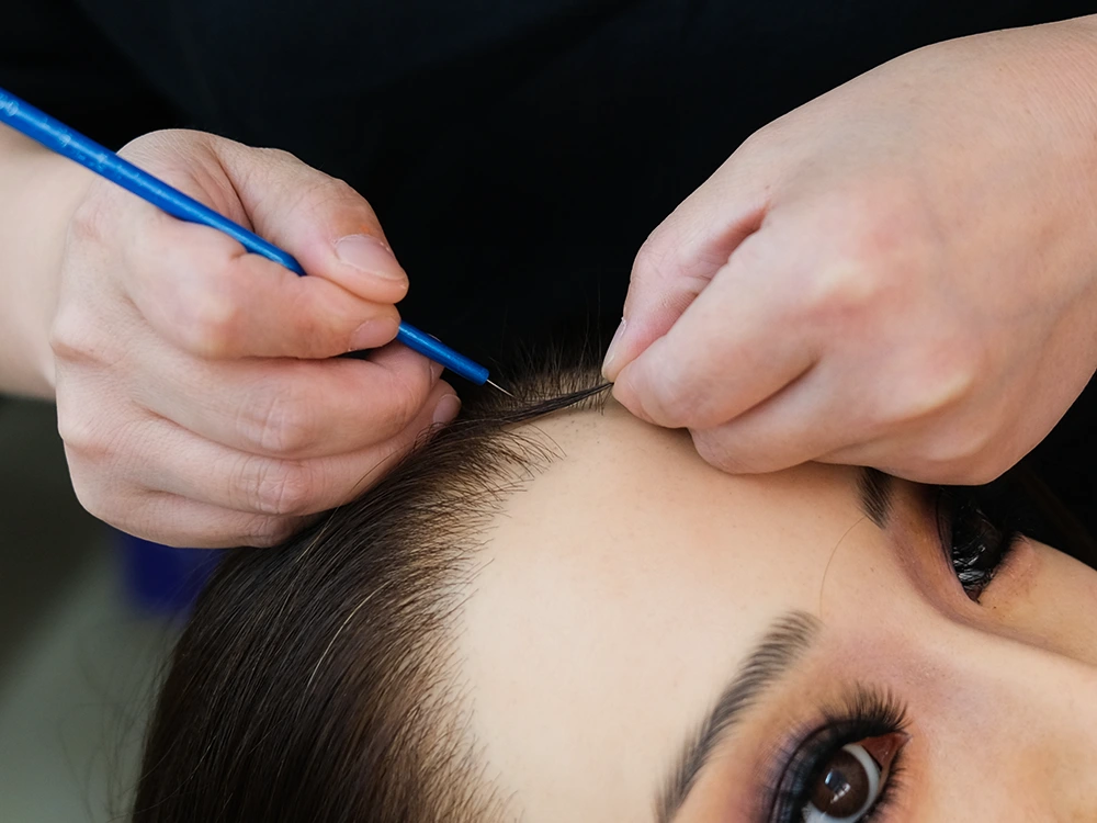 リアルドール手作りの毛植毛